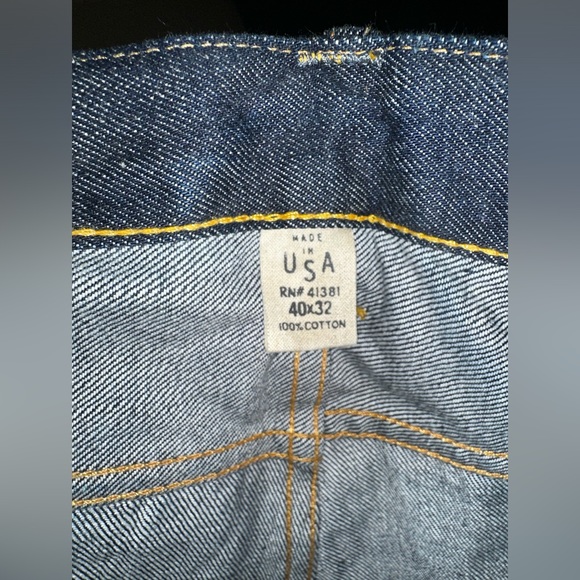 Double RL RRL made in USA salvedge denim slim boot cut dark wash Ralph Lauren - Picture 2 of 16